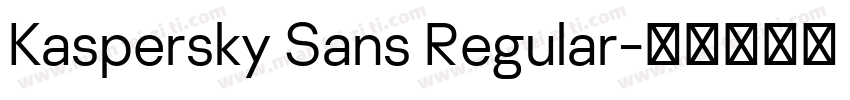 Kaspersky Sans Regular字体转换